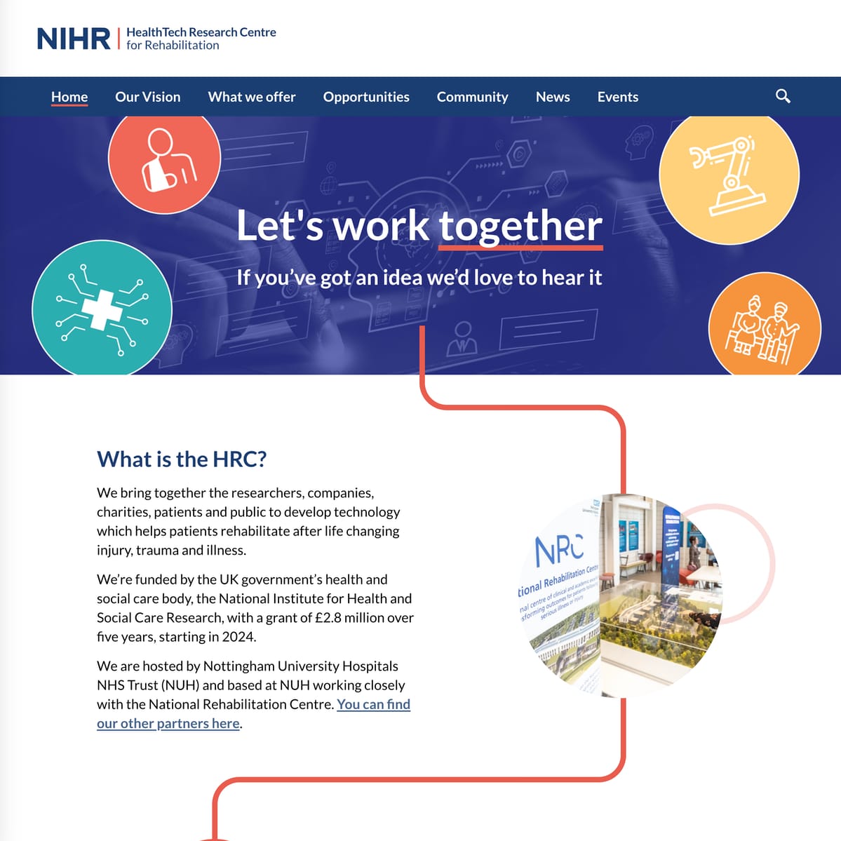 HRC Rehabilitation website